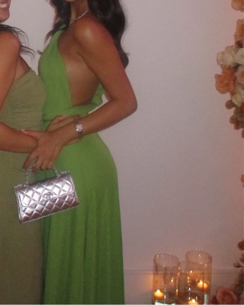 Vibrant Green Convertible Maxi Dress - Image 3