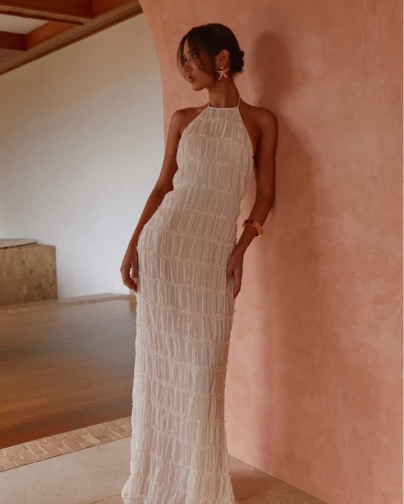 Peppermayo Aullie Maxi Dress - Ivory - Image 3
