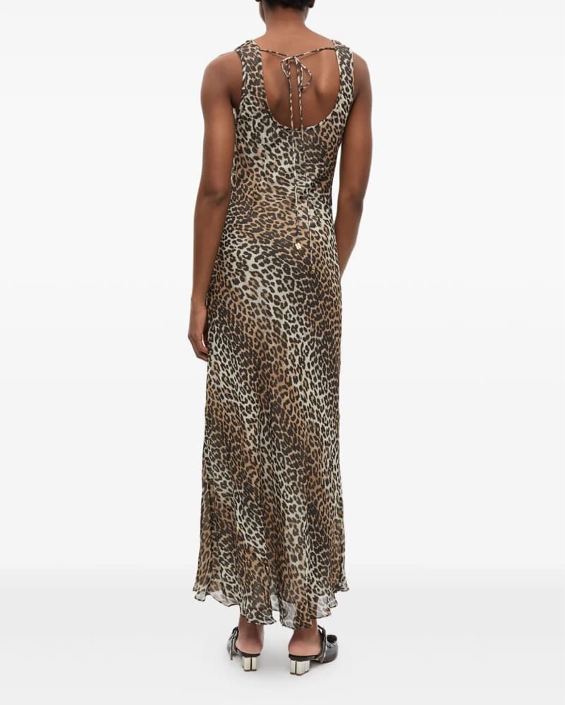 Ganni Leopard Dress - Image 3
