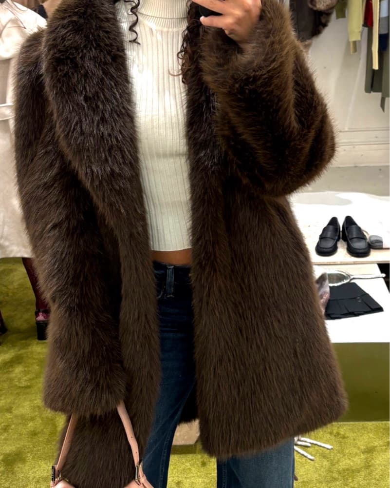 Danielle Guizio Roxie Faux Fur Coat  - Image 2