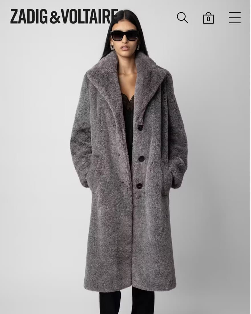 Zadig&Voltaire Faux Fur Coat - Image 1