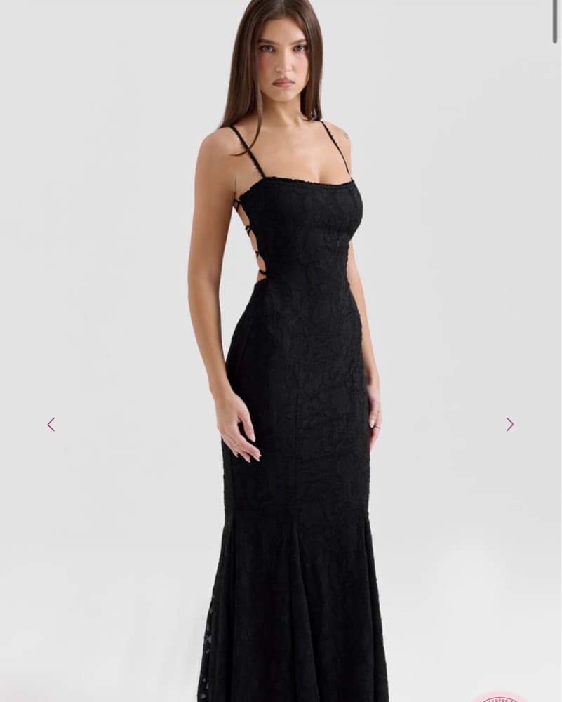 House Of CB Black Long Dress  - Image 4