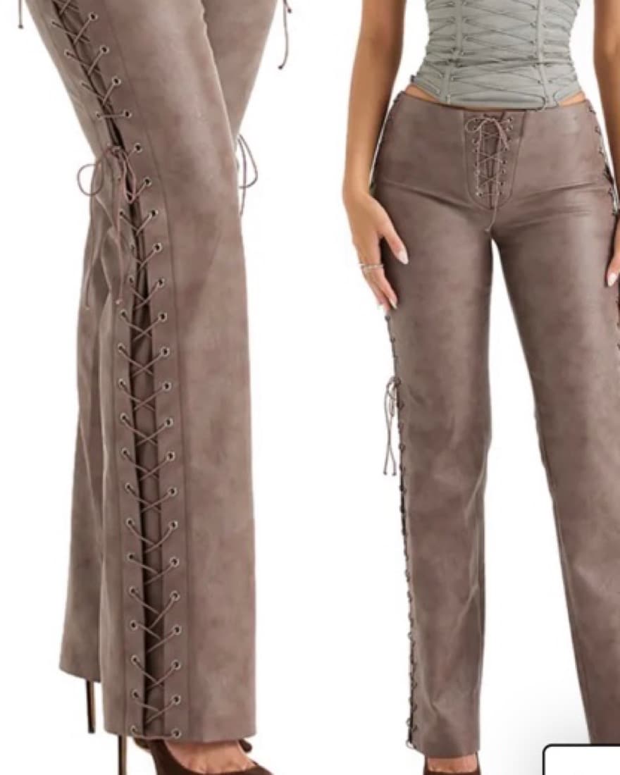 House Of CB Leather Trousers  - Image 1