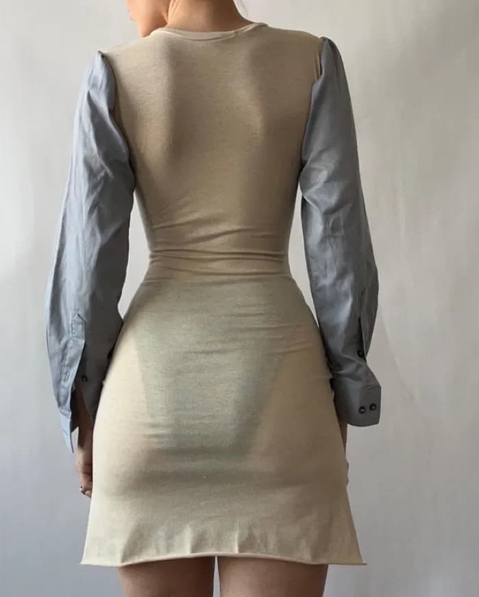 iidkkkkkkkkk panel dress - Image 2