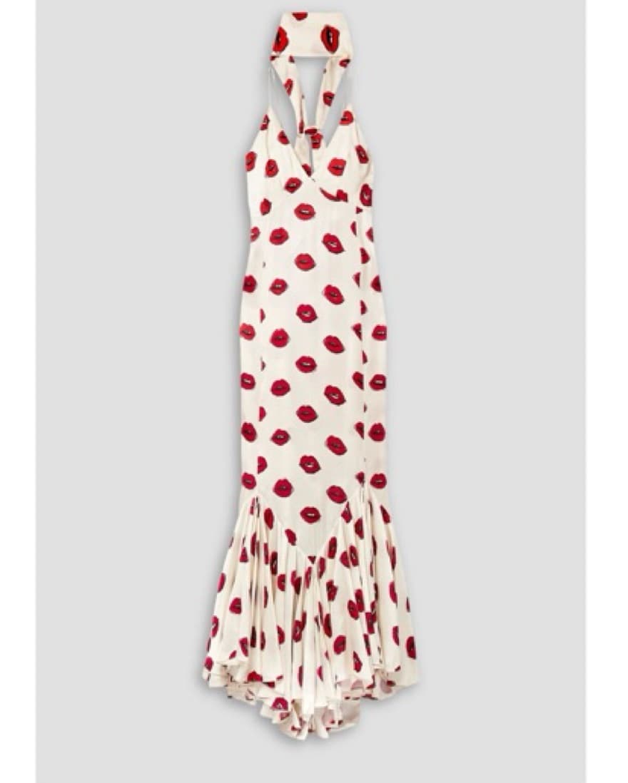 Khaite Candita Lips Printed Dress - Image 2