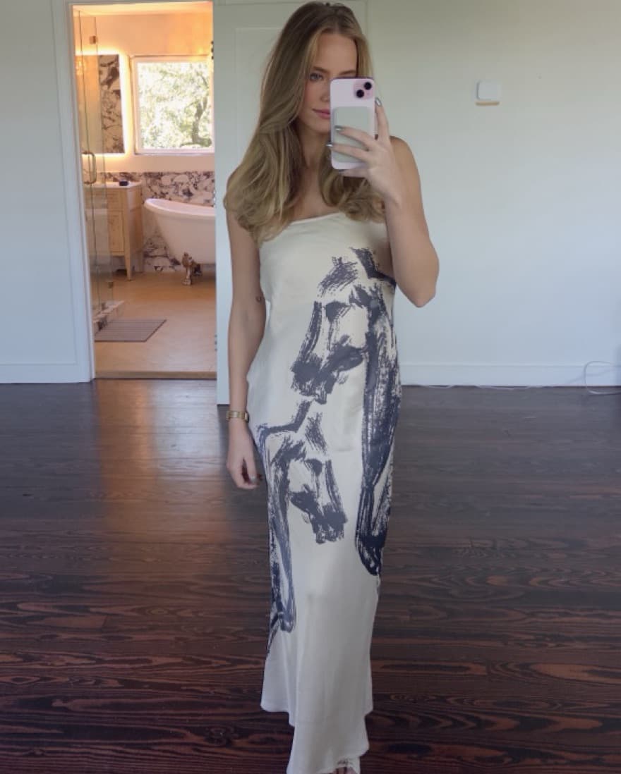 Chloe Maxi Horse Slip Dress - Image 2