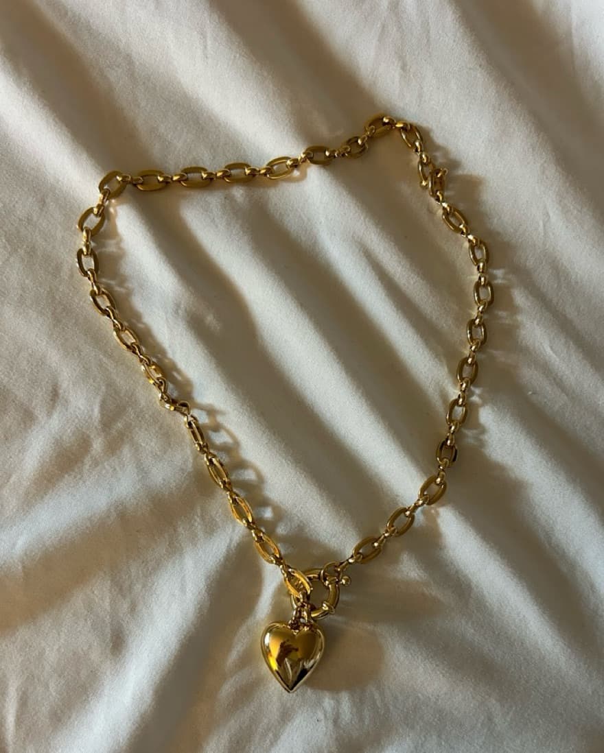 Chunky Heart Necklace  - Image 2