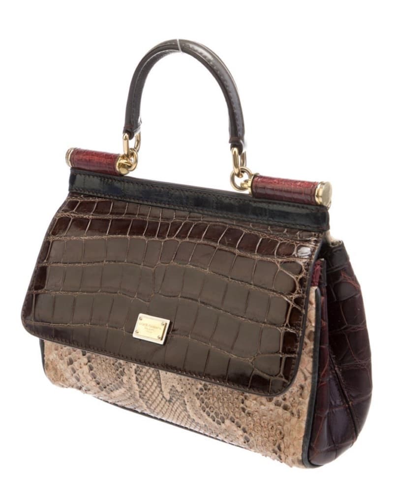 Dolce & Gabbana Snakeskin Top Handle Bag - Image 3