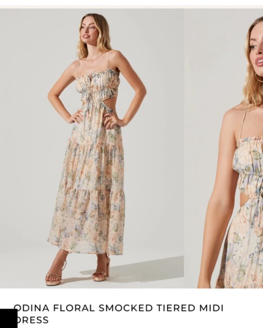 ASTR The Label Floral Midi Dress - Image 1