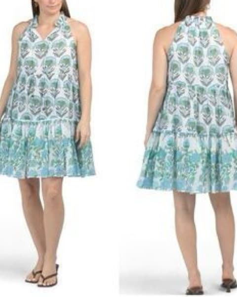Calypso St Barths Block Print Mini Dress - Image 2