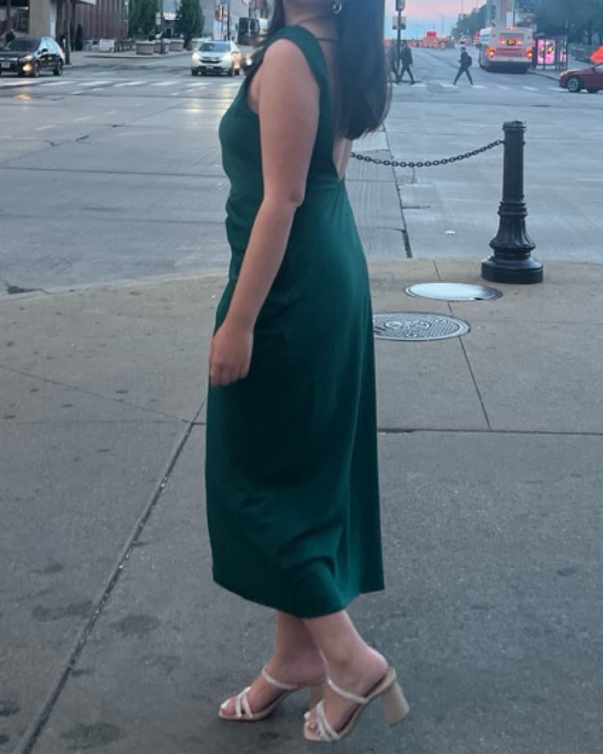 Abercrombie Draped High Neck Shell Midi - Image 5