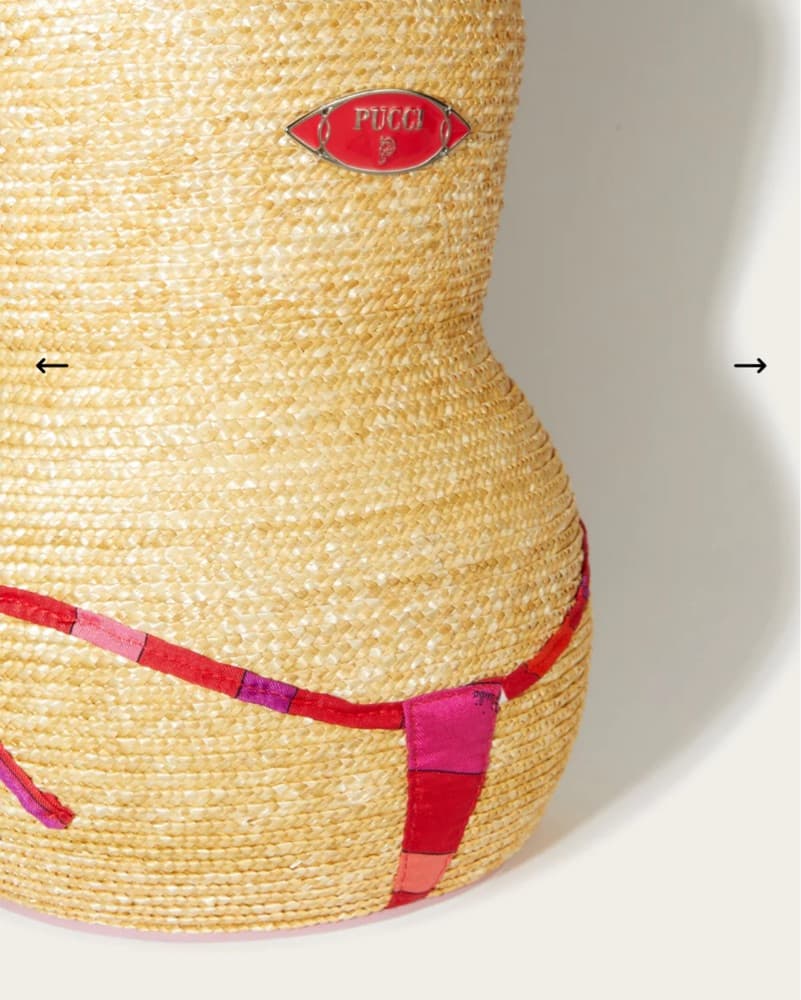 Pucci Puccinella Woven Raffia Bikini Bag - Image 2