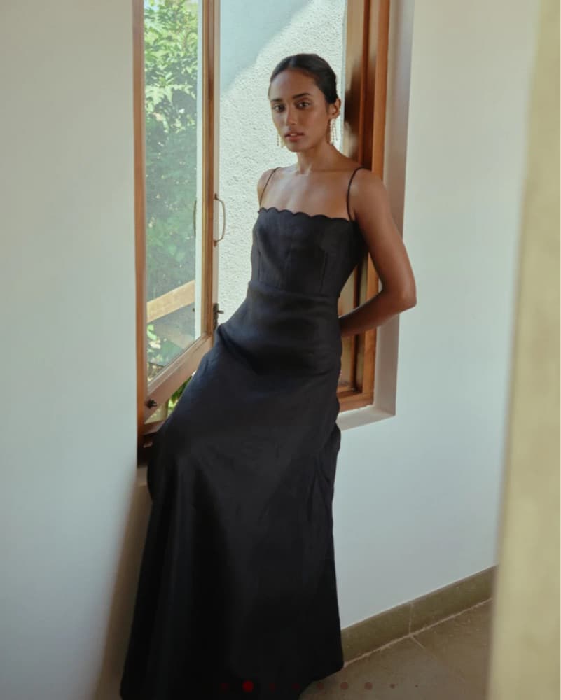 Summer Away Black Linen Maxi - Image 5