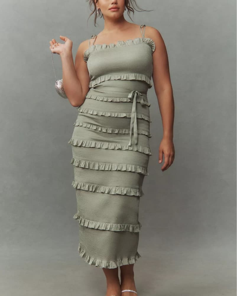 V. Chapman Lily Ruched & Ruffled Stretch - Image 5