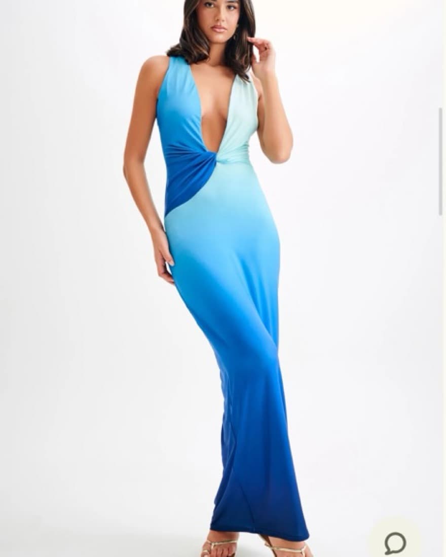 Meshki Blue Stella Ombre Maxi Dress - Image 2
