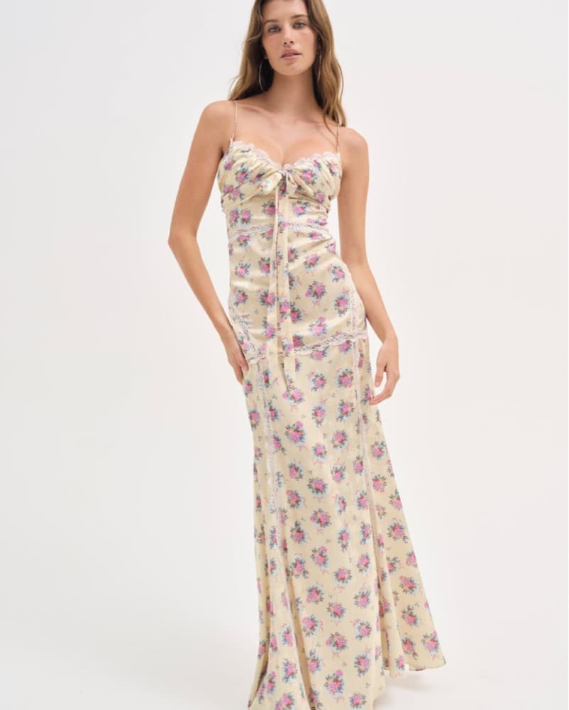 For Love & Lemons Yellow Floral Maxi - Image 5