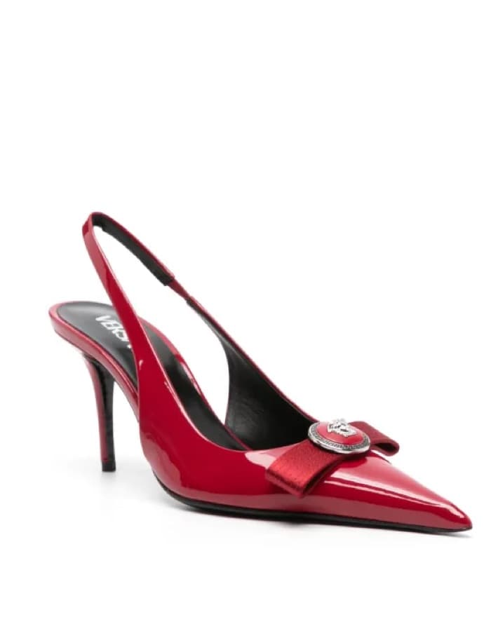 Versace Ribbon Slingback Pumps - Image 1