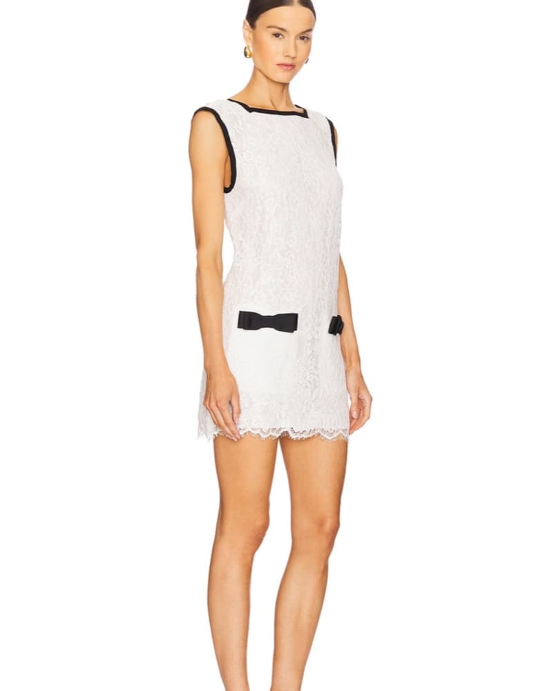Helsa Lace Mini Dress - Image 4