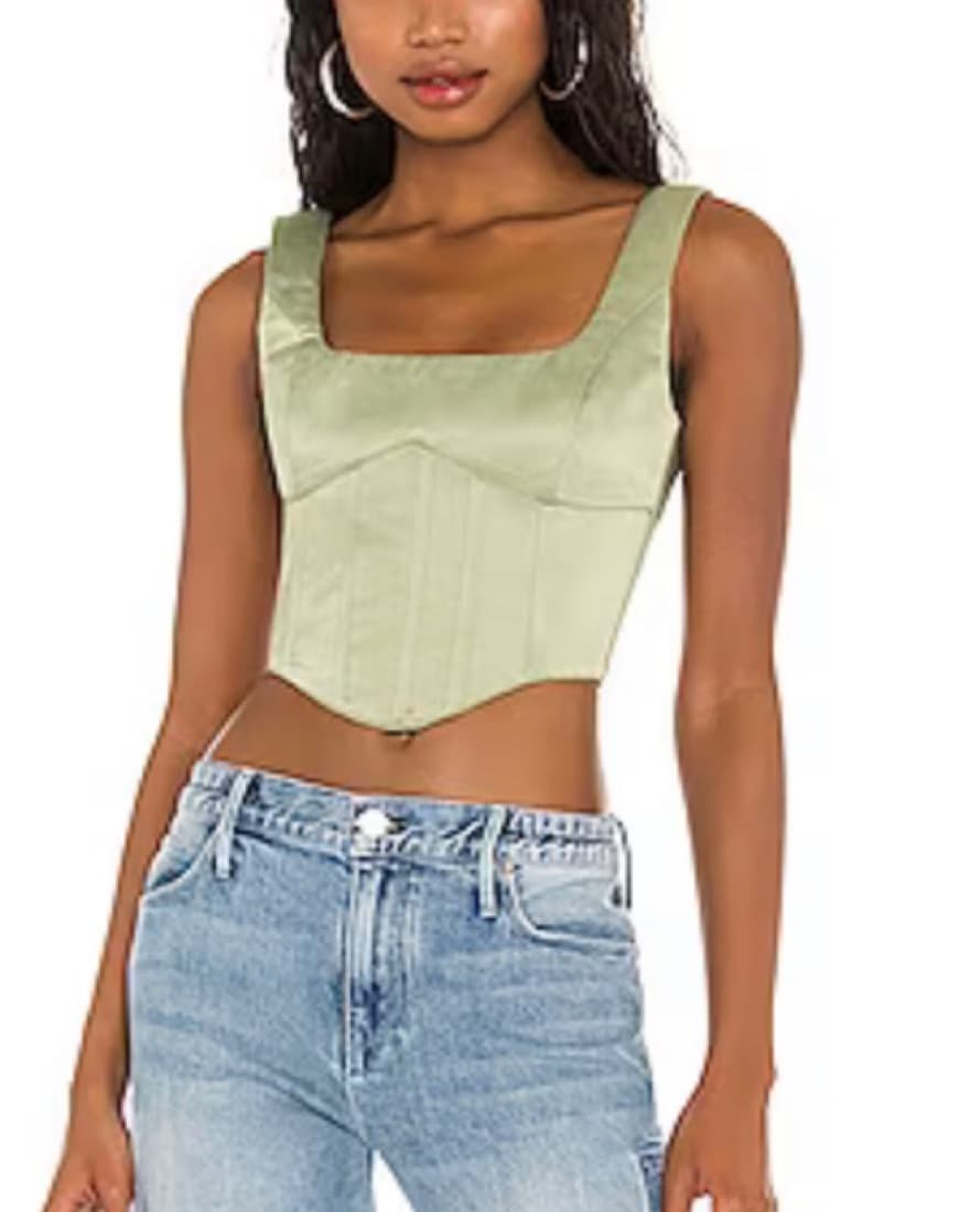 Danielle Guizio Lace Up Bustier Top  - Image 3
