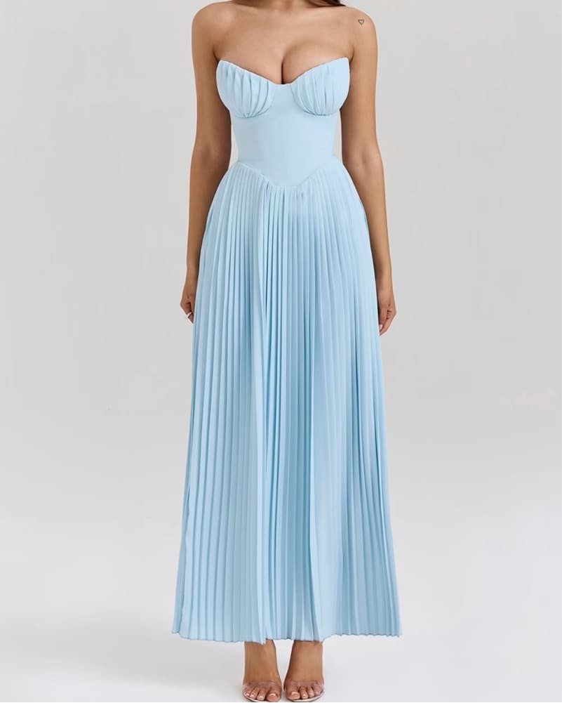 House Of CB Marcella Pleated Maxi Dress - Image 2