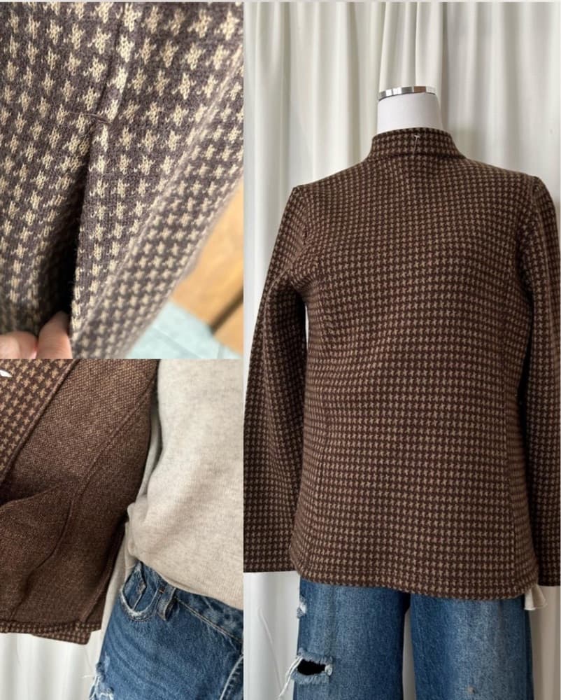 Versatile Houndstooth Jacket - Image 4
