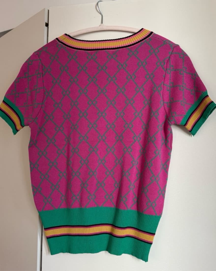 Vibrant Chic Knit “G” Print Sweater - Image 5