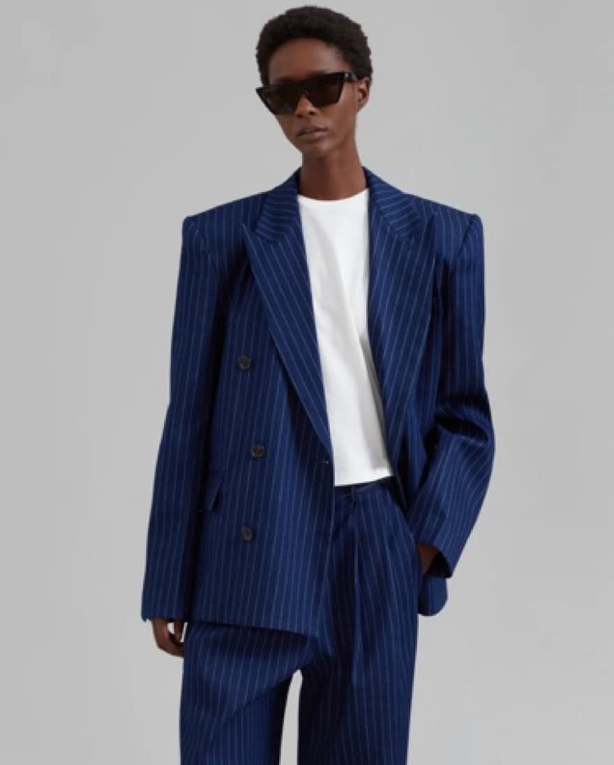 FRANKIESHOP FARGO OVERSIZED DENIM BLAZER - Image 6
