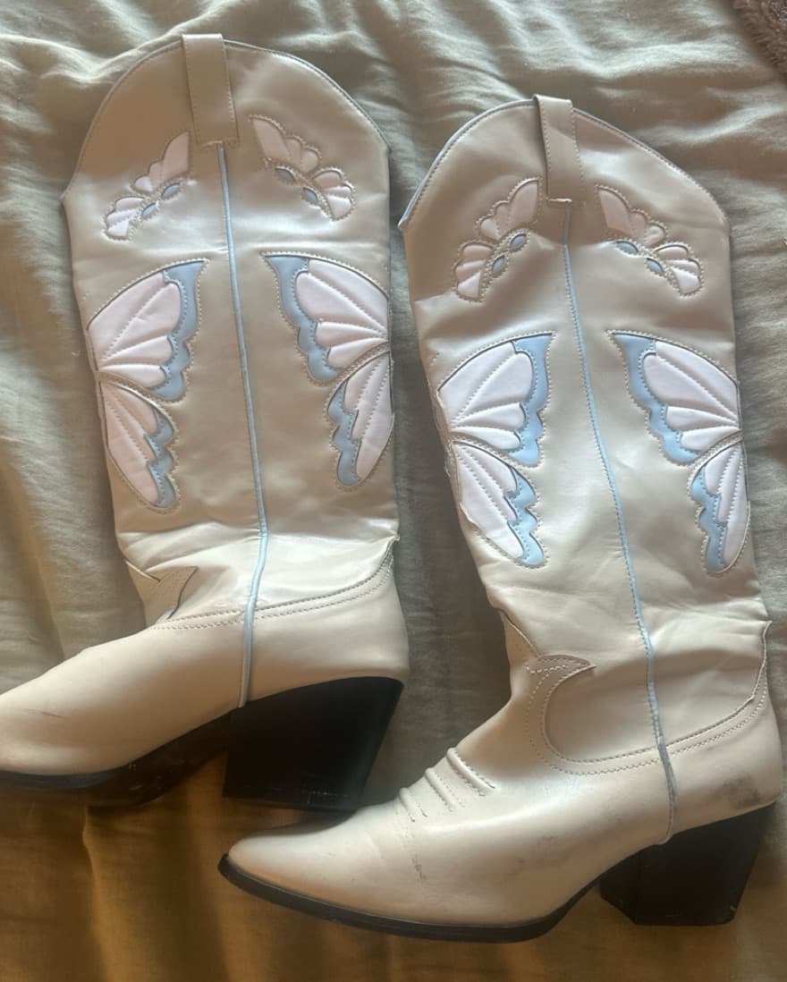 Lemon Drop - Butterfly Cowboy boots - Image 4