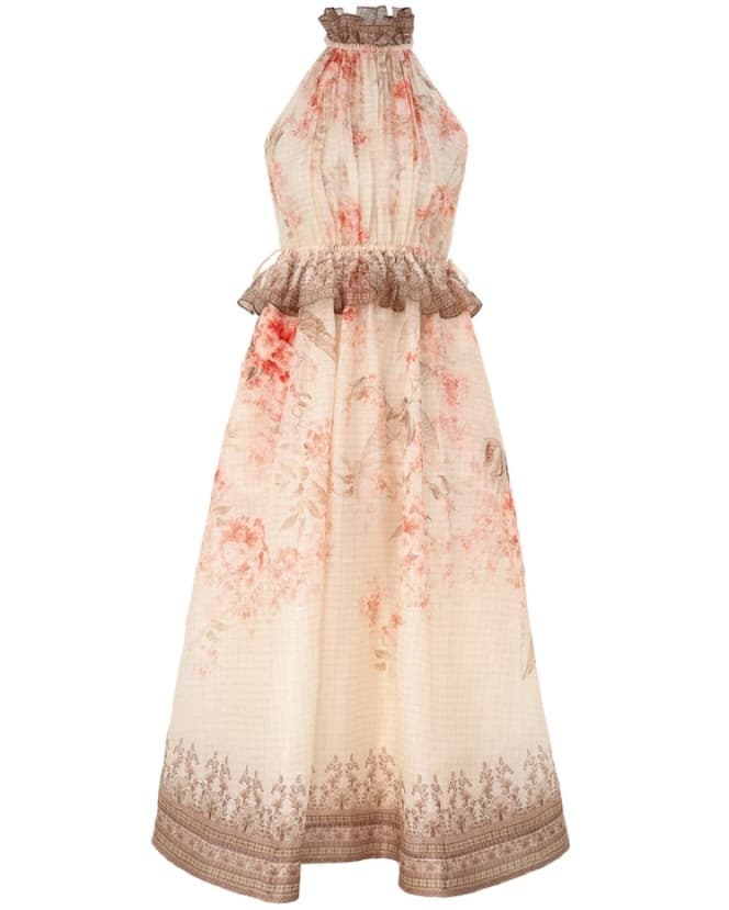 Zimmermann Silk Halter Midi Dress - Image 5