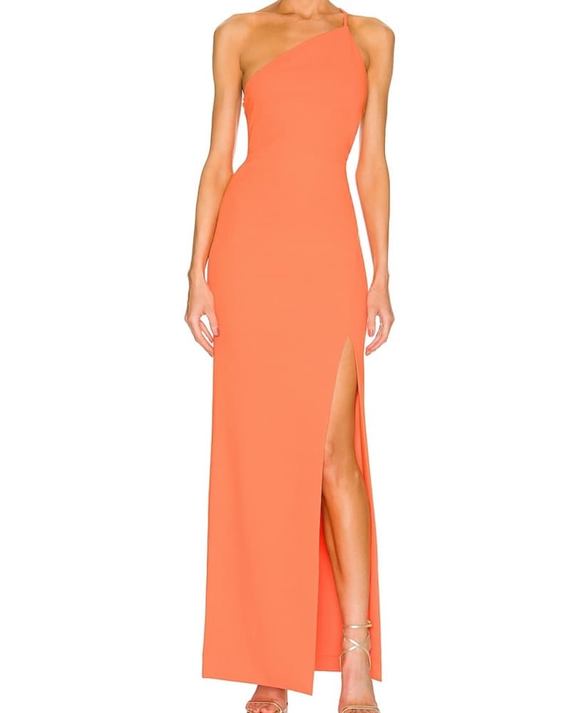 Vibrant One-Shoulder Maxi Dress - Image 1
