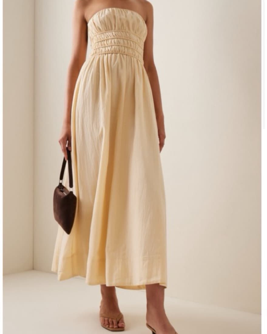 Posse Yellow Linen Dress - Image 1