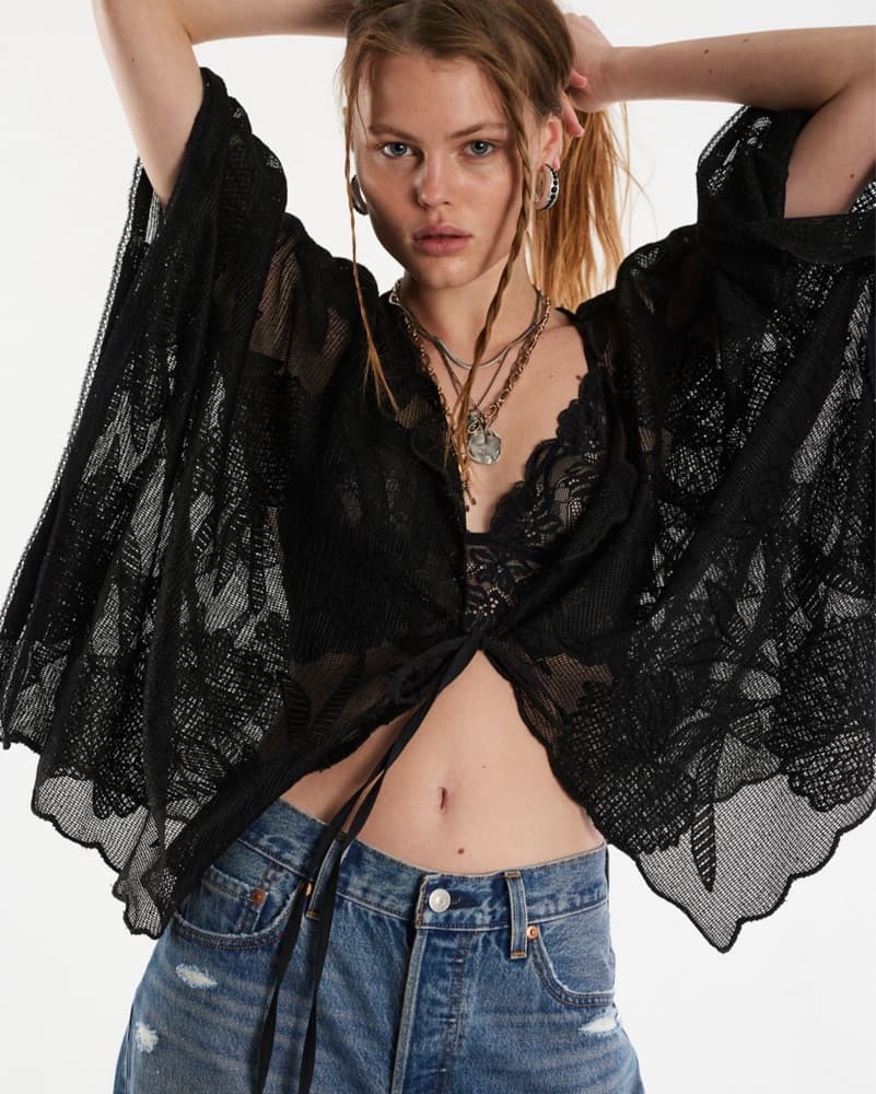 Free People Tie Front Shirt  - Image 2