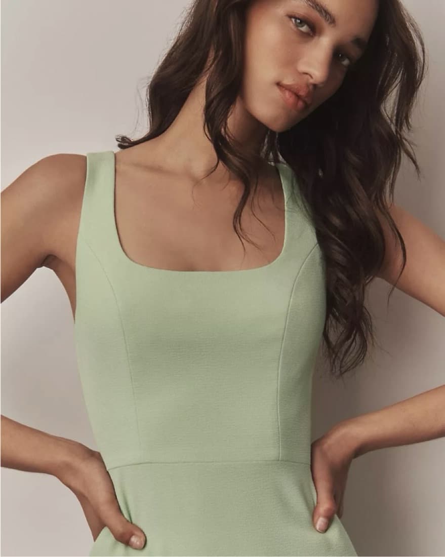 Sage Anthropologie Formal Dress - Image 4