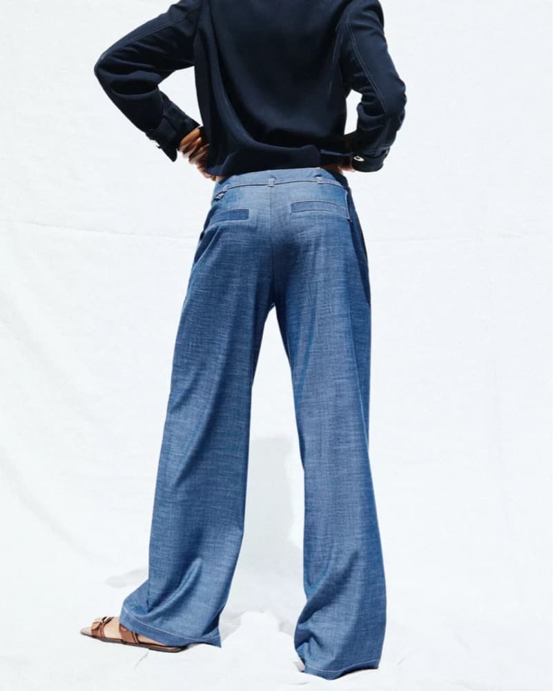 Chic Denim Wide-Leg Trousers - Image 3