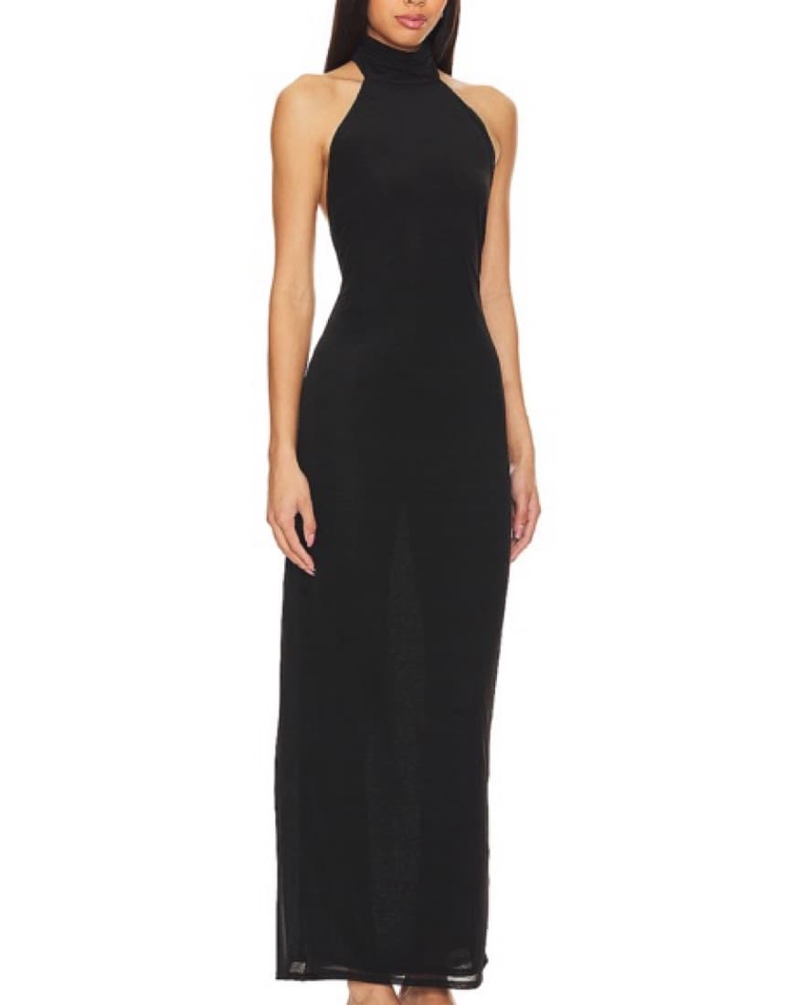 X Anja Dujkovic Ula Sheer Maxi Dress - Image 2