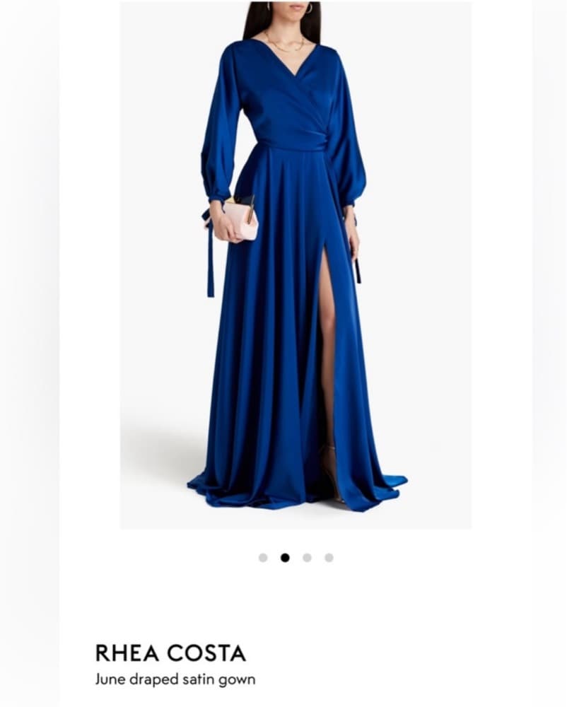 Rhea Costa June Draped Satin Gown - Image 3