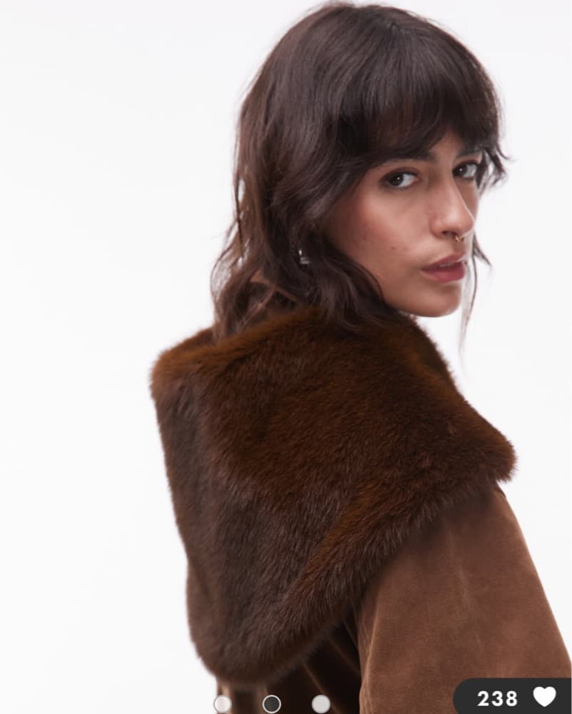 Brown Fur Collar (Faux) - Image 3