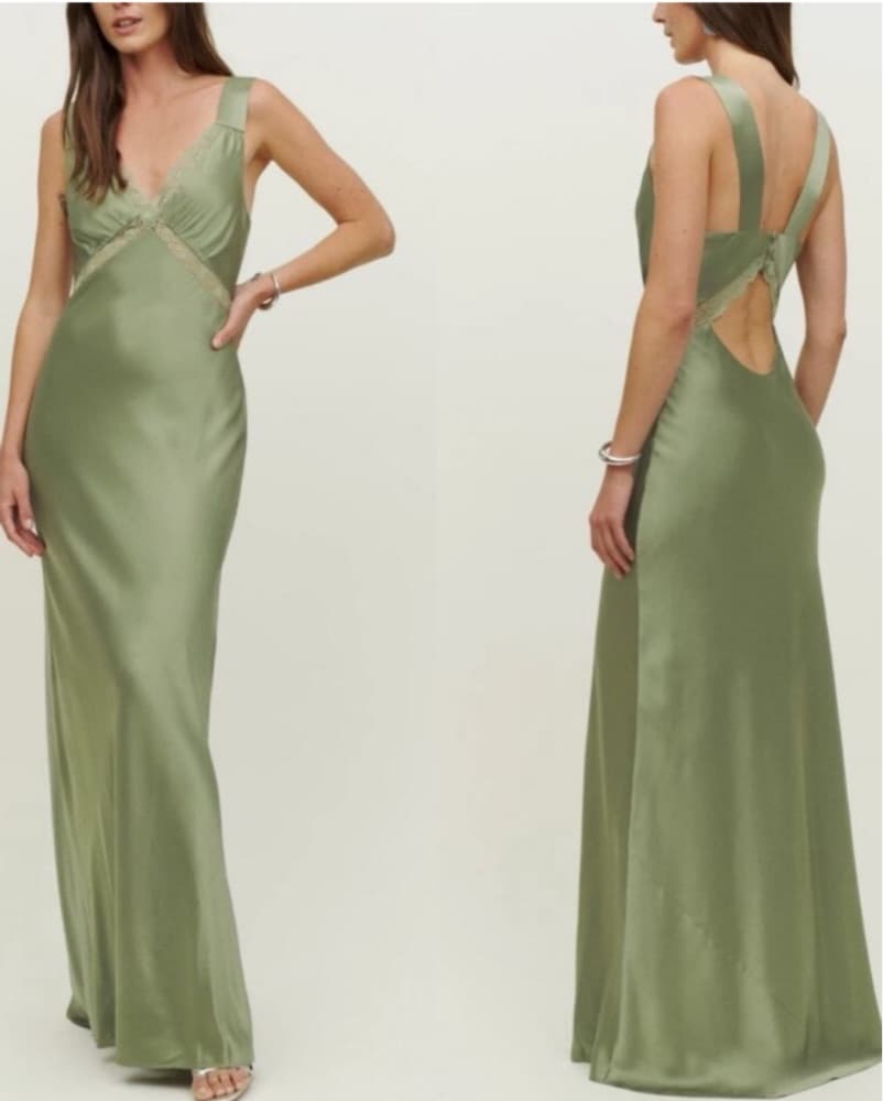 Reformation Chania Silk Dress - Image 2