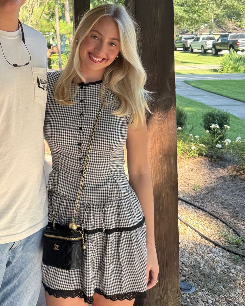 Black And White Gingham Reformation Set  - Image 1