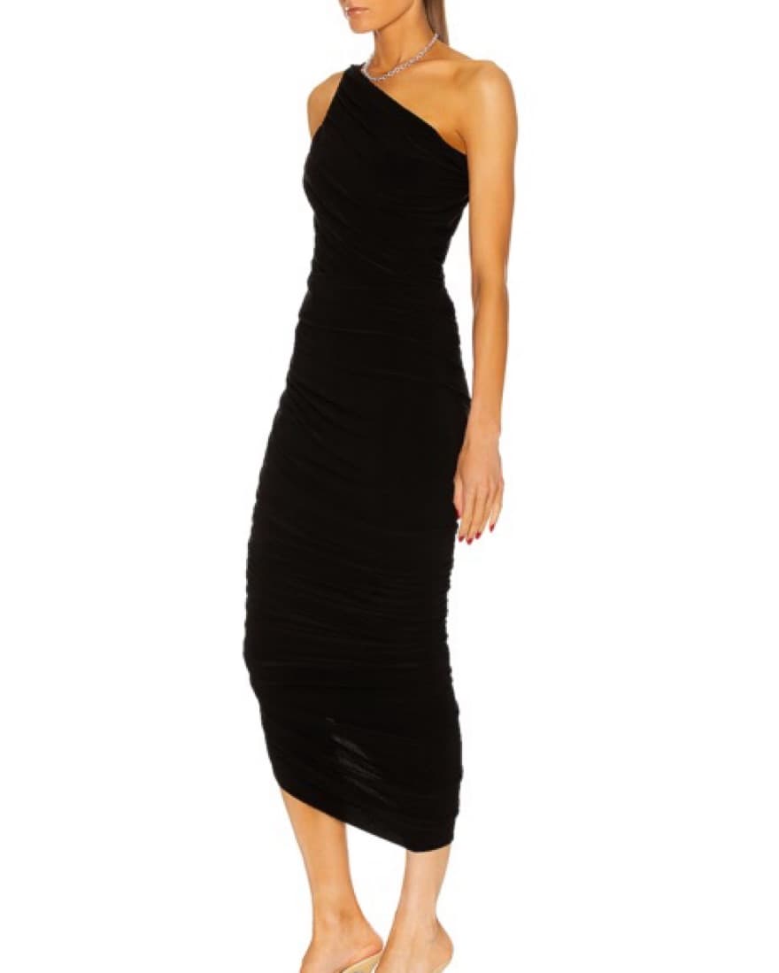 Norma Kamali Diana Dress Black Size XS - Image 5