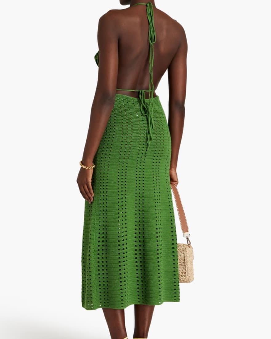 $998 Cult Gaia Mercedes Crochet Dress - Image 3