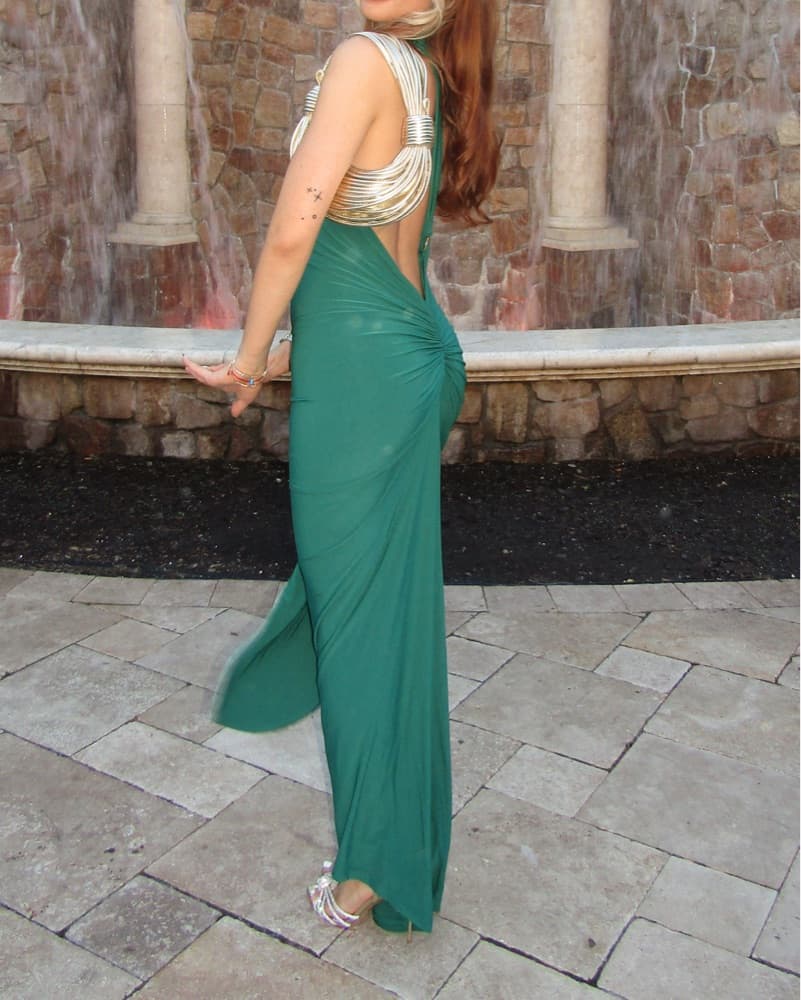 Green Formal Dress - Image 5