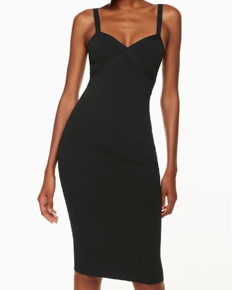 Aritzia Babaton Black Bodycon Dress - Image 4