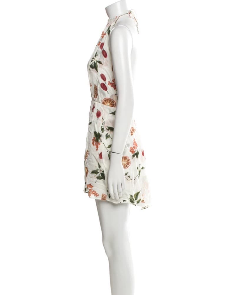 Floral Print Halter Neck Dress - Image 2