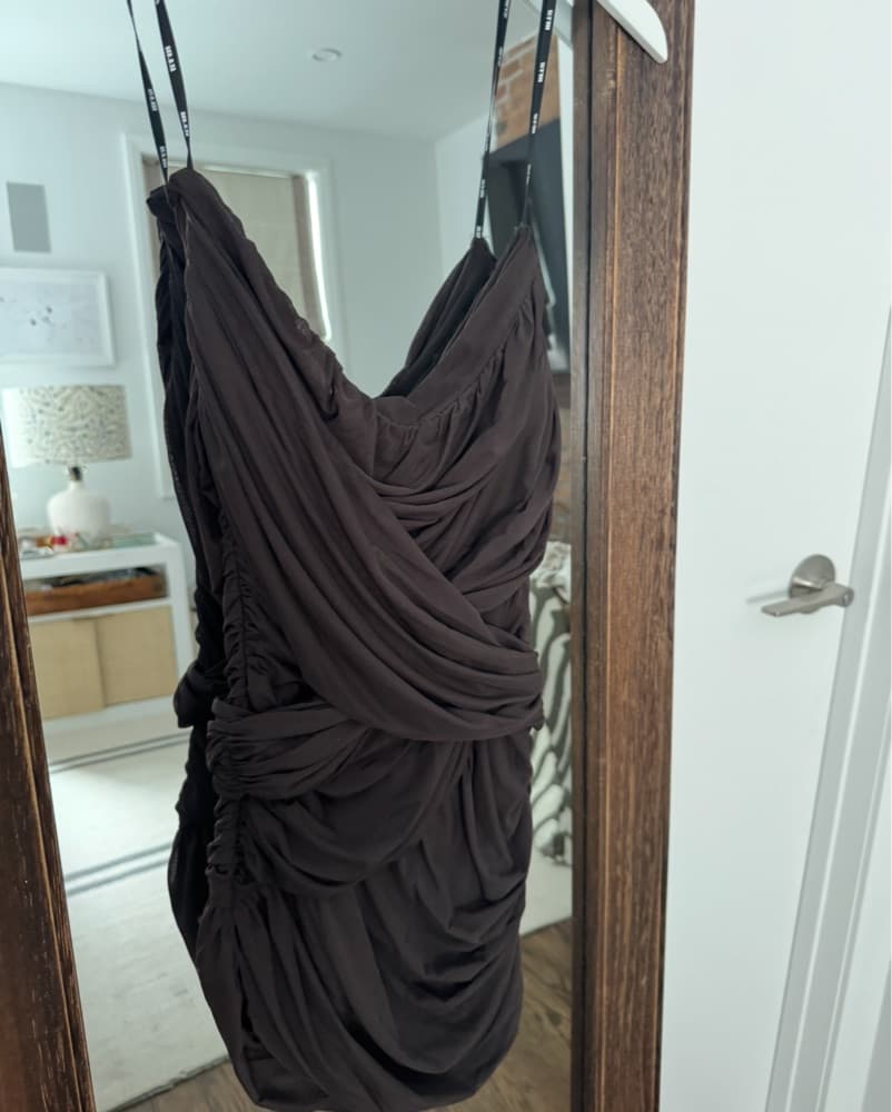 SEROYA brown mini dress  - Image 3