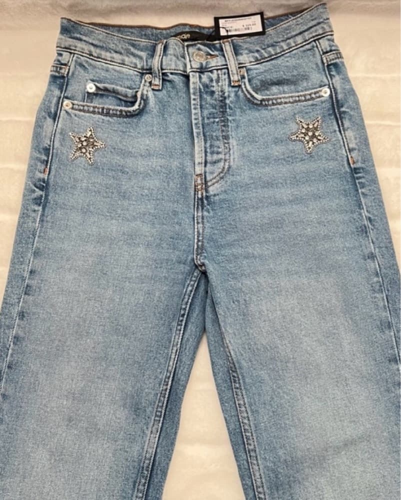 Maje Pagody Crystal Straight Leg Jeans - Image 5