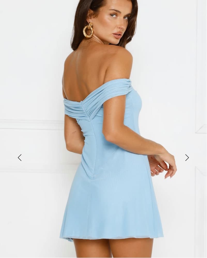 Blue Starfish Mini Dress - Image 3