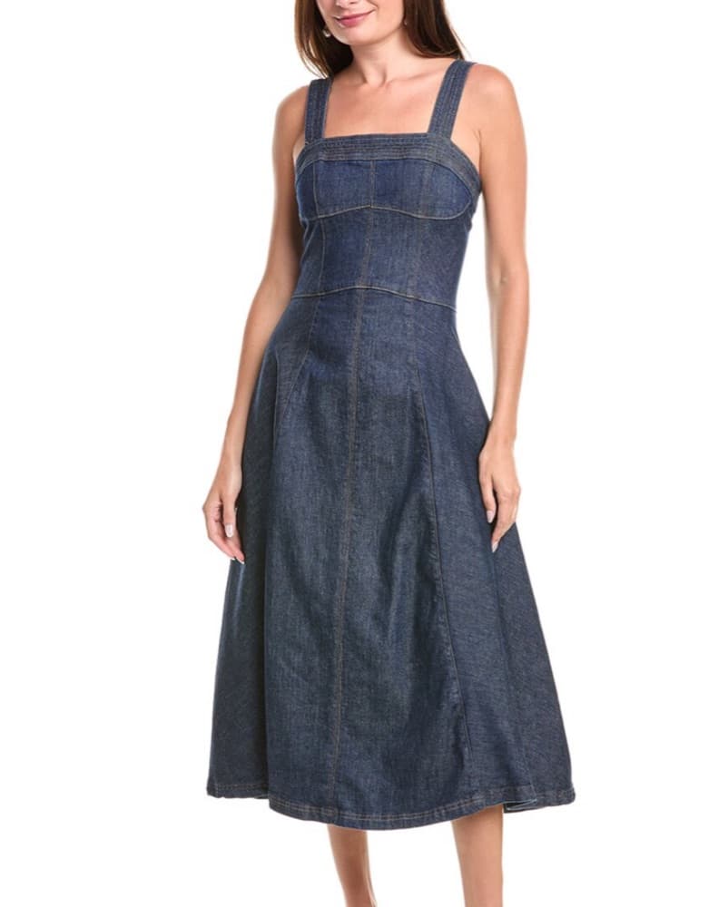 Jonathan Simkhai Denim Midi Dress - Image 5