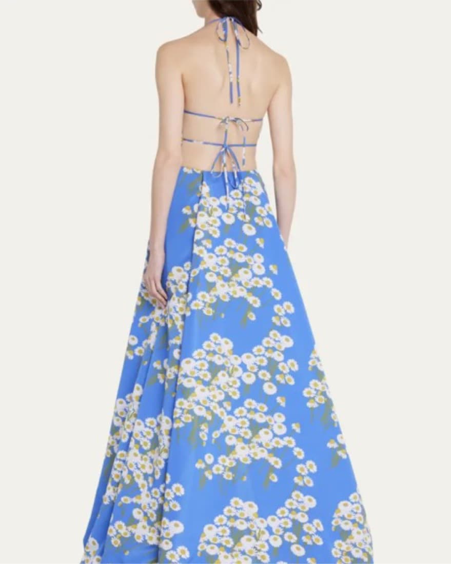 Bernadette Halter Neck Floral Gown - Image 4