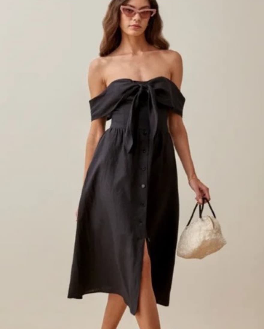 Reformation Barrington Linen Dress  - Image 4